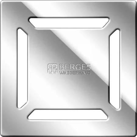 Душевой трап Berges Zentrum Norma 091363, 15x15 см, хром глянец Sancos — официальный сайт
