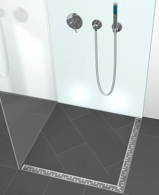 Душевой трап (лоток) TECE Drainline TECEdrainline 6 110 00 угловой 100х100 см комплект Sancos — официальный сайт