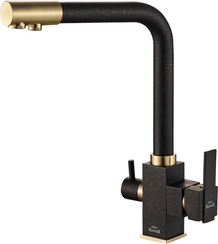 Смеситель для кухни Steel Hammer SH 805 Black Br Sancos — официальный сайт