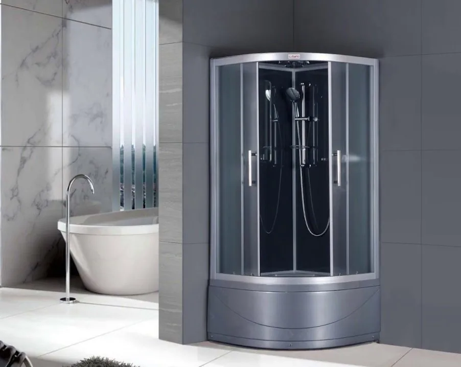 Душевая кабина Esbano Elegancia ESKG90CRB, с высоким поддоном Sancos — официальный сайт