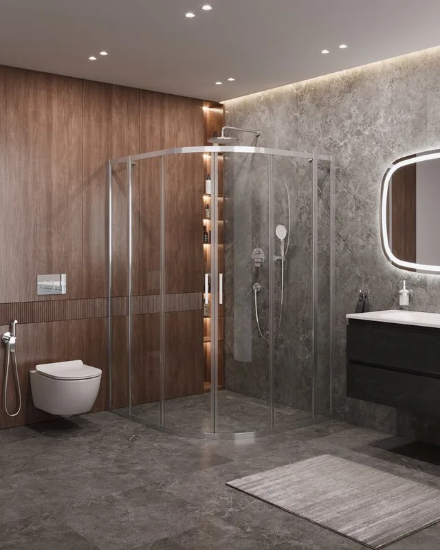 Душевой уголок Cezares Molveno RH 22 120/110 C Cr IV Sancos — официальный сайт