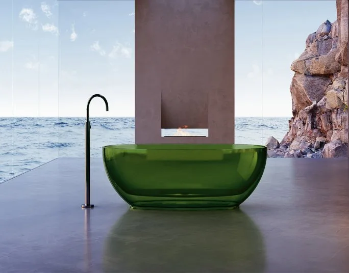 Акриловая ванна Abber Kristall AT9703 Emerald 170x75 см, отдельностоящая, овальная, с донным клапано Sancos — официальный сайт