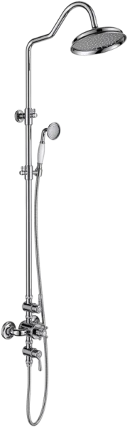 Душевая стойка AQUATEK Классик AQ2563CR, с термостатом, хром