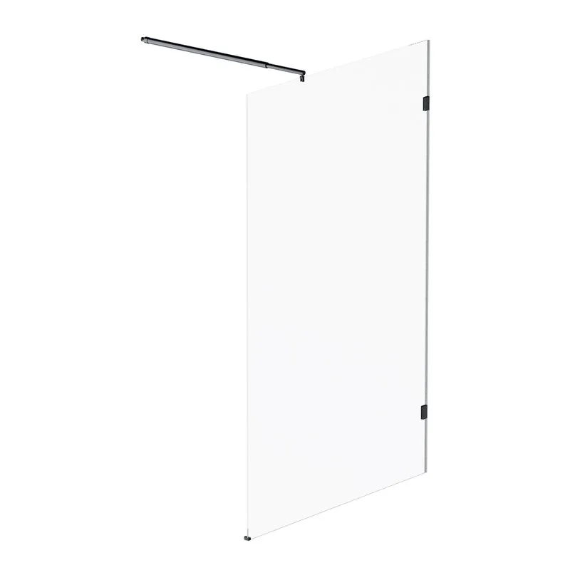 Душевая перегородка AM.PM X-Joy W94WI-120-F1-BTE 120x195, фурнитура черная, стекло прозрачное Sancos — официальный сайт