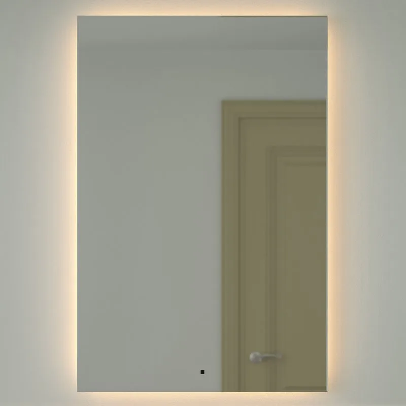 Зеркало Defesto Glow DF 2520R 80х120 с LED-подсветкой, 3000 K, инфракрасный выключатель