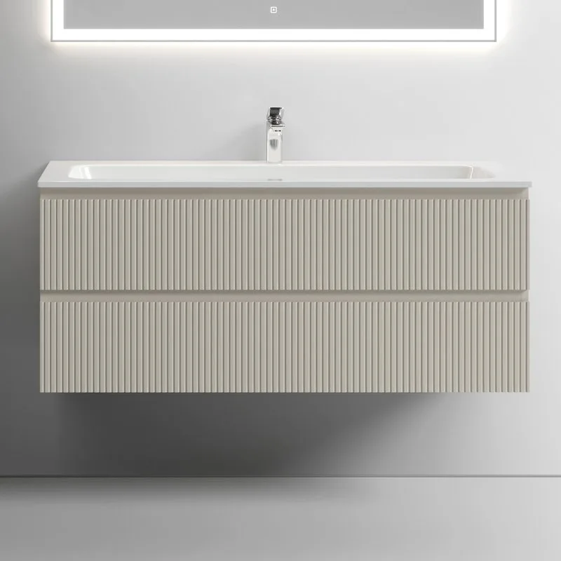Тумба с раковиной Sancos Snob T 120 см, beige soft, раковина CN7017 Sancos — официальный сайт