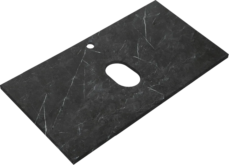 Столешница в ванную под раковину BelBagno KEP-80-MNO marmo nero opaco Sancos — официальный сайт