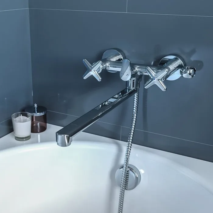 Смеситель с длинным изливом для ванны IDDIS Acros ACRSBL2i10WA, хром Sancos — официальный сайт