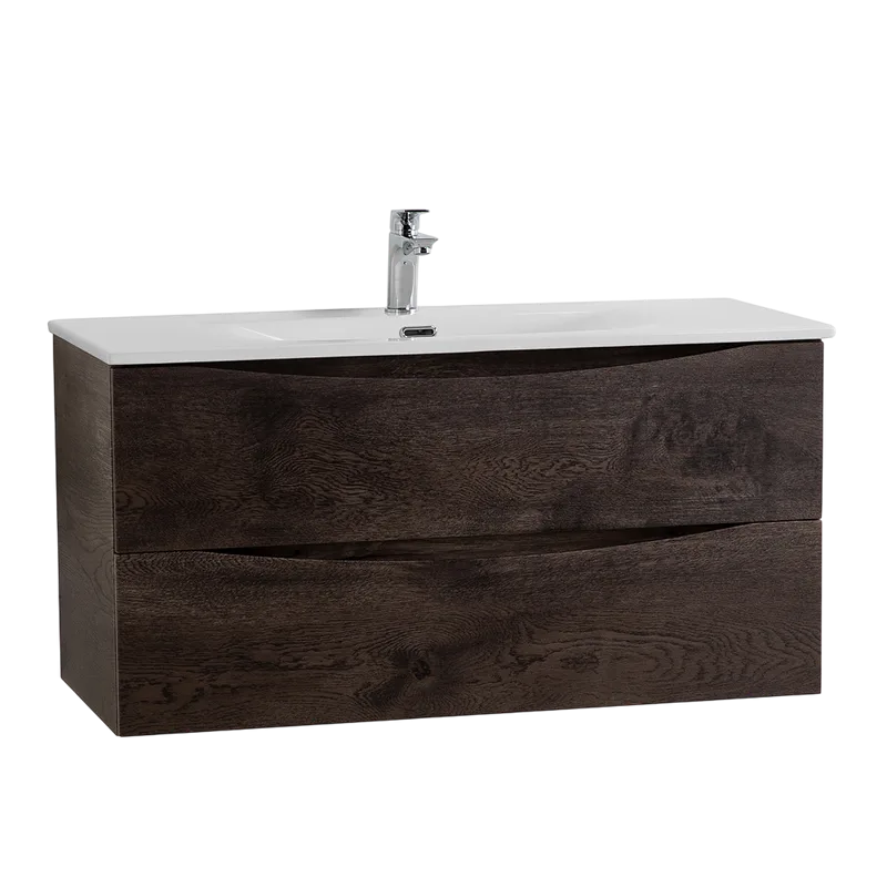 Тумба под раковину без столешницы BelBagno Marino-cer-n 100 подвесная, rovere nature grigio Sancos — официальный сайт