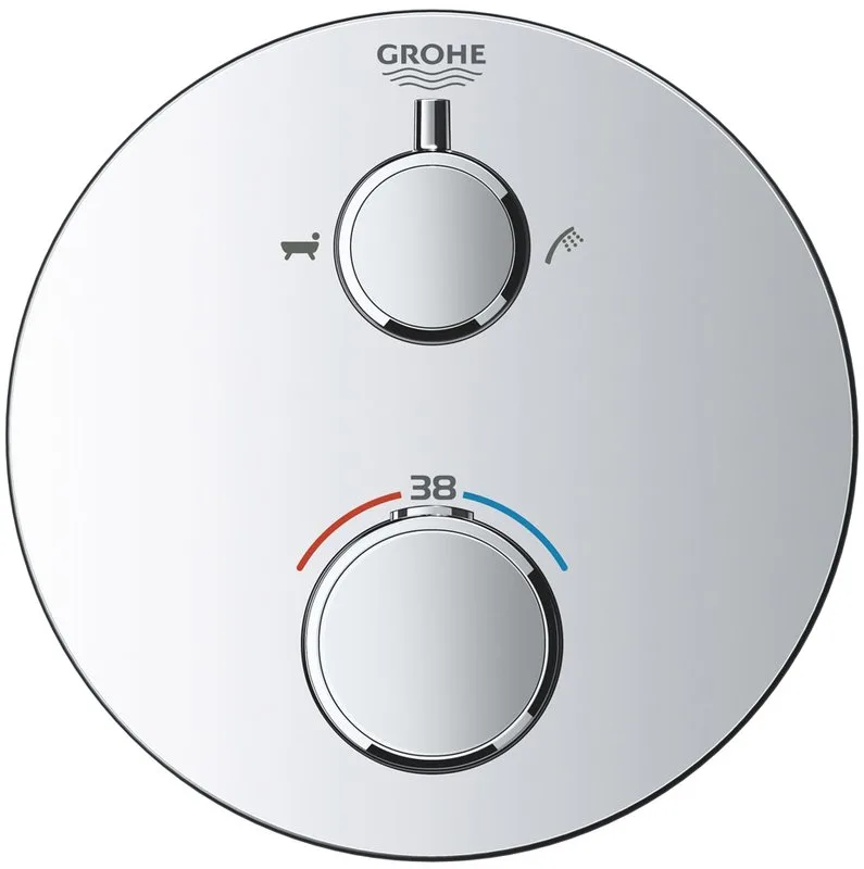 Термостатический смеситель встраиваемый Grohe Grohtherm 24077000 для ванны с душем Sancos — официальный сайт