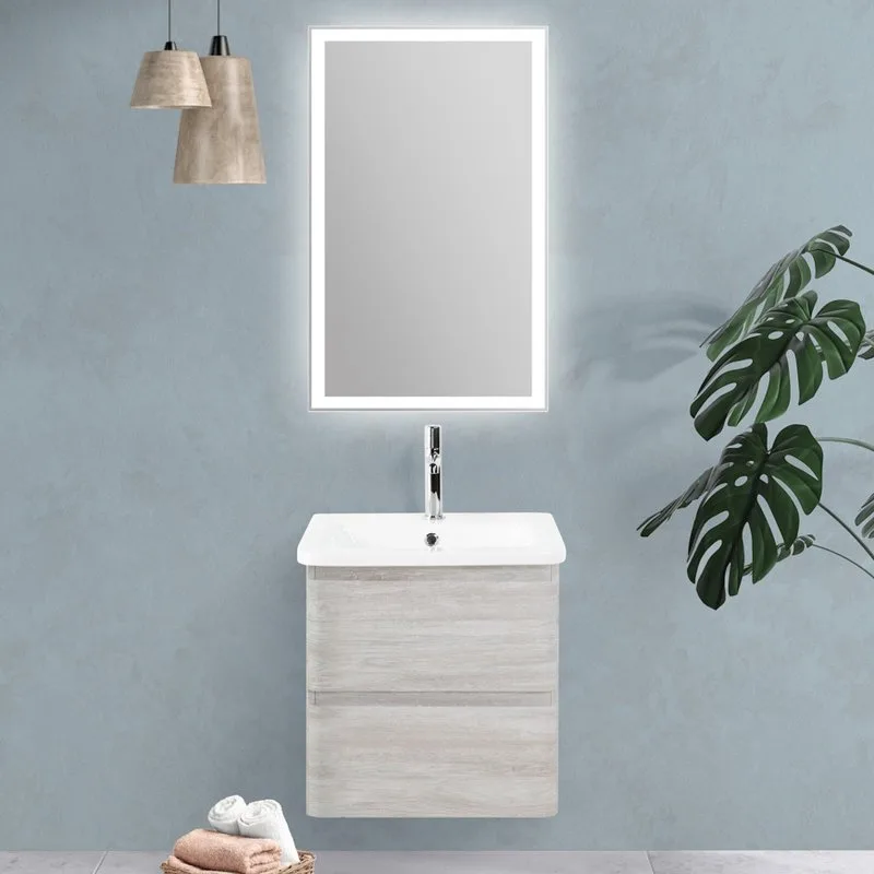 Тумба под раковину без столешницы BelBagno Albano-Cer 60 подвесная, rovere vintage bianco Sancos — официальный сайт