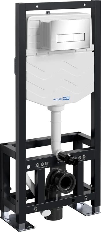 Система инсталляции для унитазов Wasserkraft Dill 61TLT.010.ME.CH03, с кнопкой смыва хром Sancos — официальный сайт