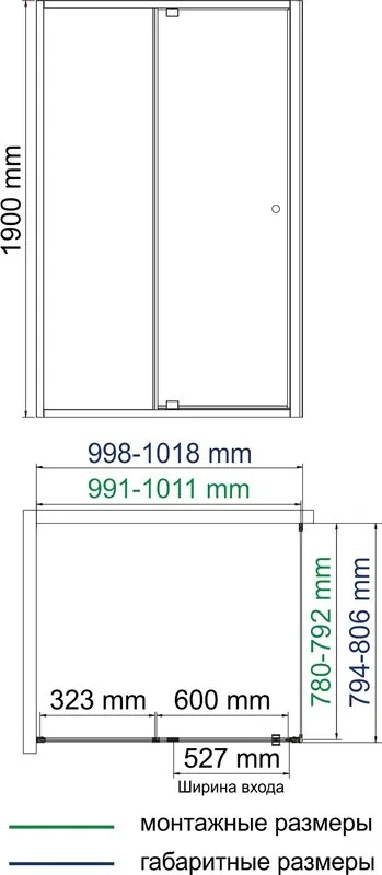 Душевой уголок Wasserkraft Aula 11P17 100x80 см Sancos — официальный сайт
