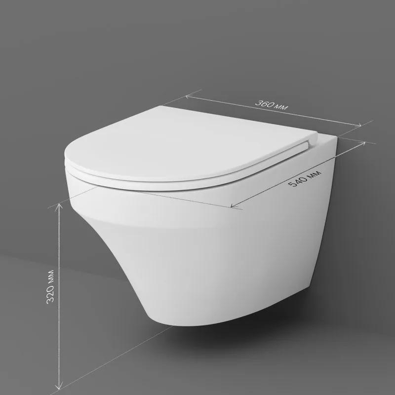 Унитаз подвесной AM.PM Inspire FlashClean C501700WH с микролифтом Sancos — официальный сайт