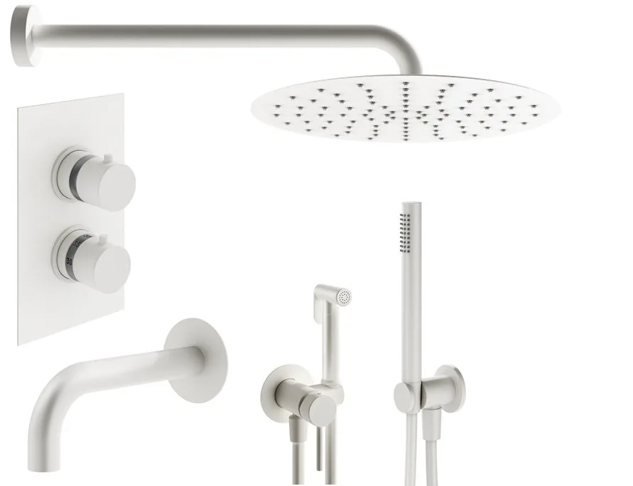 Комплект для ванной Plumberia Selection Ixo KITZXOT19QBO60 С ВНУТРЕННЕЙ ЧАСТЬЮ, белый матовый Sancos — официальный сайт