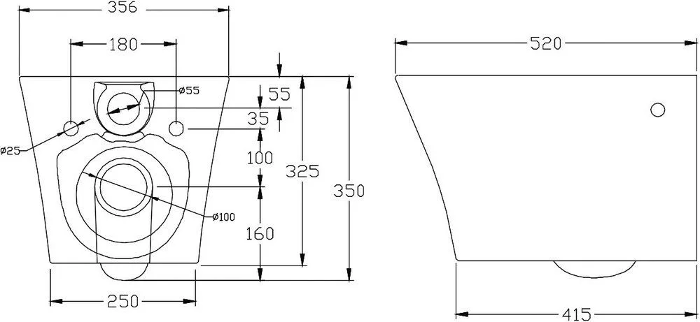 Чаша для унитаза подвесного BelBagno Flay-r BB506CH Sancos — официальный сайт