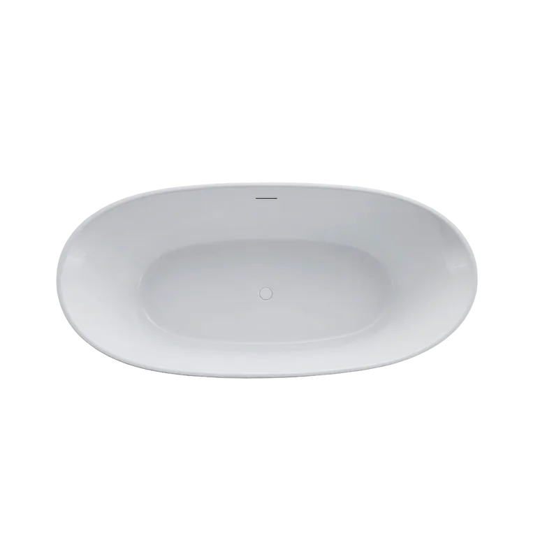 Акриловая ванна Vincea VBT-405-1860 185x90 см, отдельностоящая, белая, овальная, на ножках, со сливо Sancos — официальный сайт