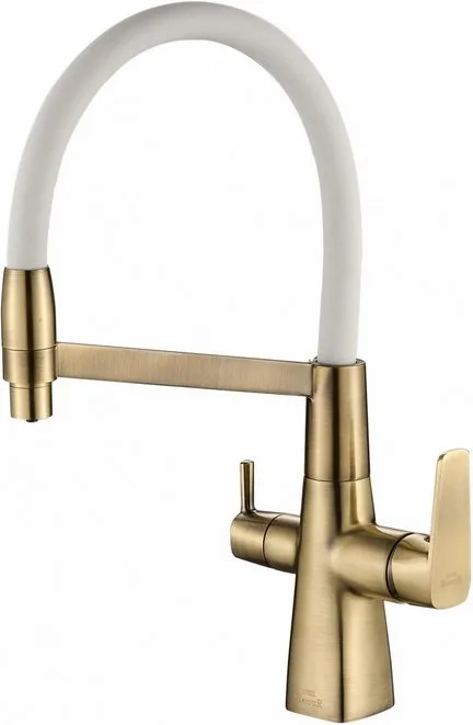 Смеситель для кухни Steel Hammer SH 818-8 BRONZE с гибким изливом Sancos — официальный сайт