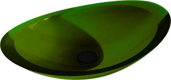 Накладная раковина Abber Kristall AT2808 emerald, зеленая Sancos — Оригинал