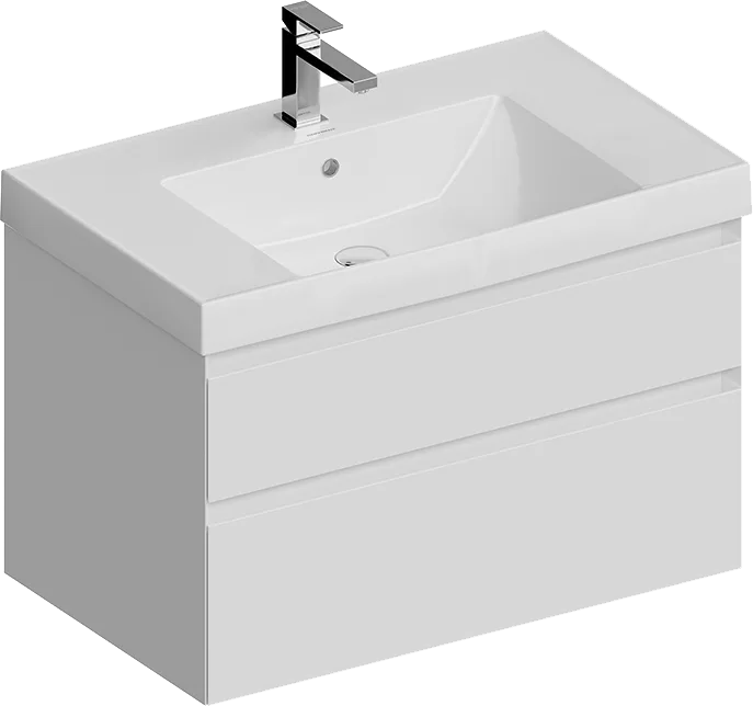 Тумба под раковину без столешницы KERAMA MARAZZI Cubo 80 подвесная, белая матовая Sancos — официальный сайт