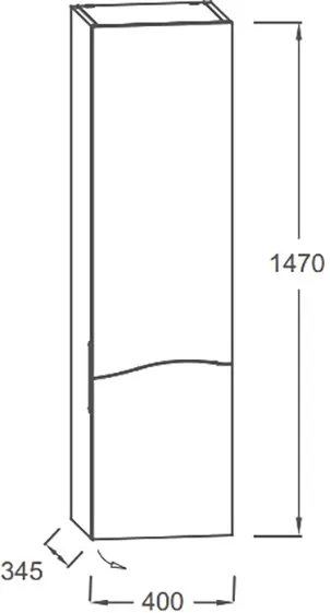 Шкаф-пенал для ванной Jacob Delafon Sherwood EB1836RRU-P13 R состаренный дуб Sancos — официальный сайт