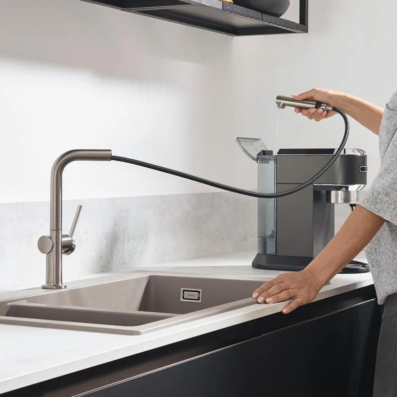 Смеситель для кухни Hansgrohe Talis M54 72808800 сталь Sancos — официальный сайт
