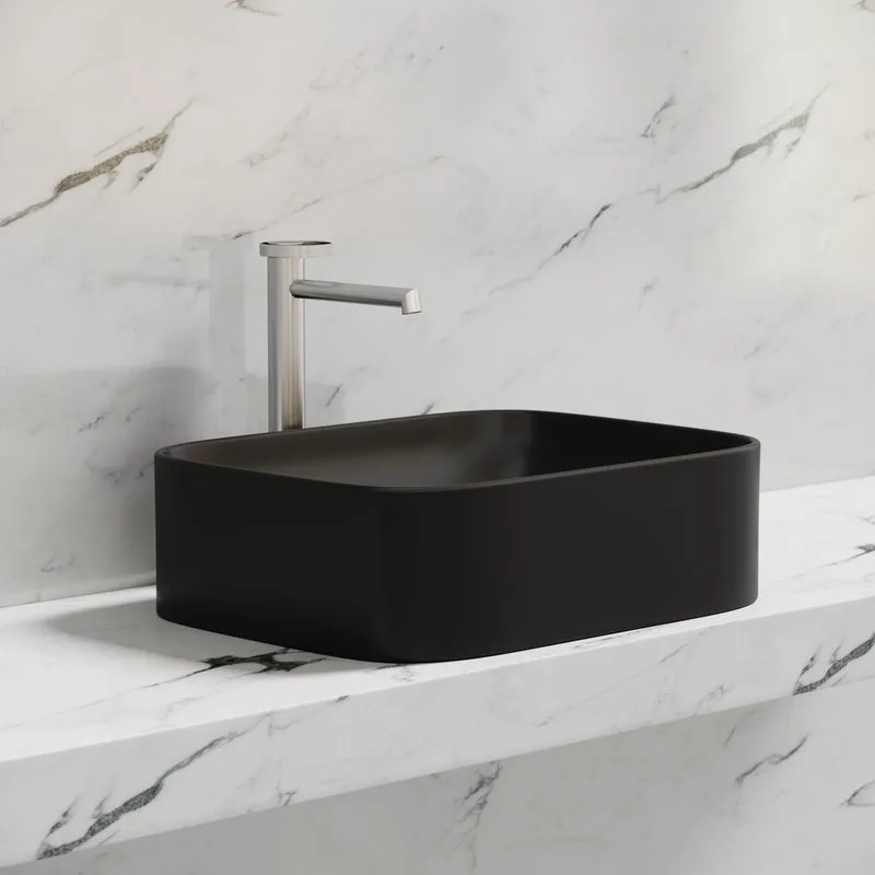 Накладная раковина Ceramicanova Element CN6052MB черная матовая Sancos — официальный сайт