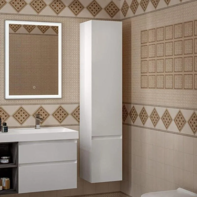 Шкаф-пенал для ванной KERAMA MARAZZI Cubo 165 L белый матовый Sancos — официальный сайт