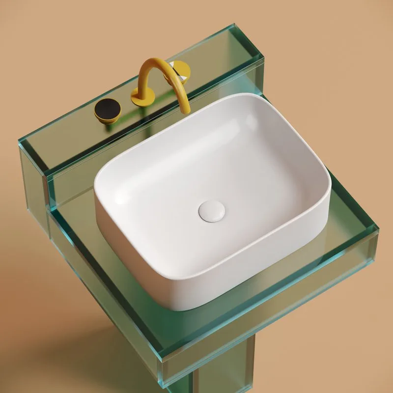 Накладная раковина Ceramicanova Element CN6052MW белая матовая Sancos — официальный сайт