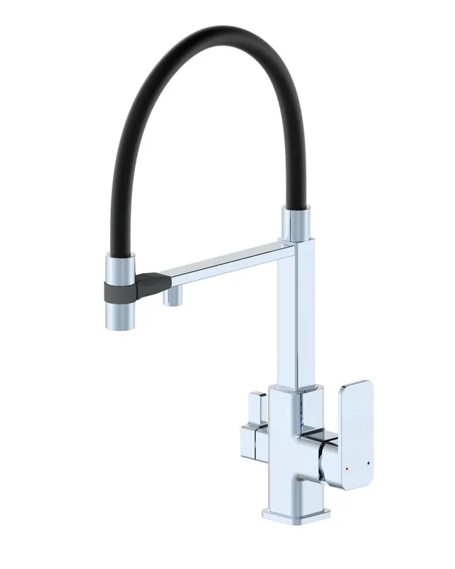 Смеситель для кухни Wonzon & Woghand WW-88458012-CR с гибким изливом, хром Sancos — официальный сайт