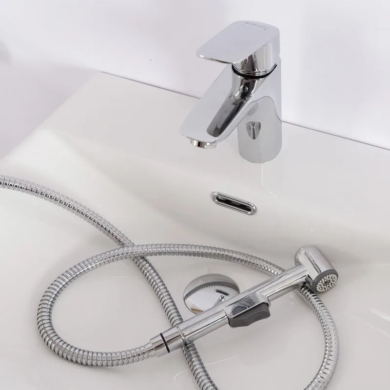 Смеситель для раковины BelBagno Due LVM/HGN-CRM-W0 с гигиеническим душем Sancos — официальный сайт
