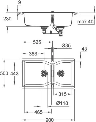 Мойка кухонная Grohe K700 31658AP0 Sancos — официальный сайт
