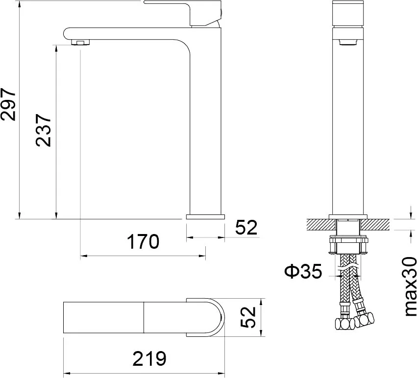 Смеситель для раковины AQUATEK Лира AQ1404MB матовый черный Sancos — официальный сайт