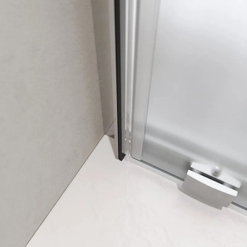 Душевая дверь в нишу BelBagno Luce BF-1-120-P-Cr профиль хром, стекло рифленое Sancos — официальный сайт