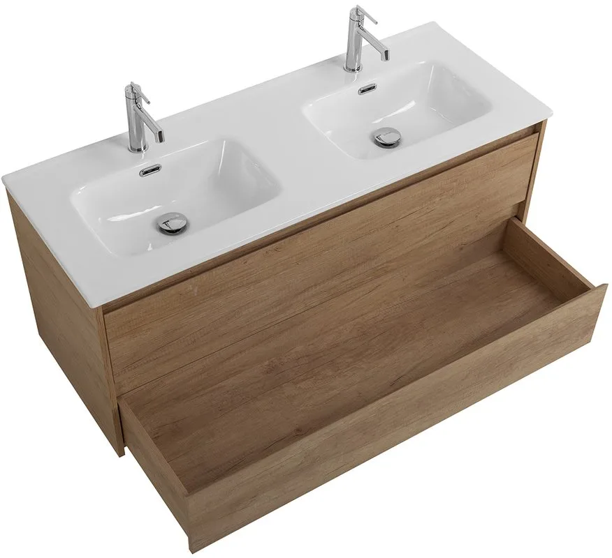 Тумба под раковину без столешницы BelBagno Kraft 120 для двоих, rovere nebrasca nature Sancos — официальный сайт