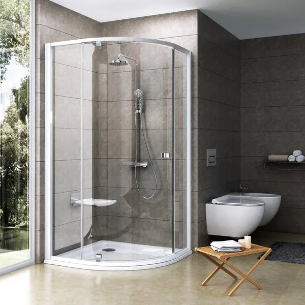 Душевой уголок Ravak Pivot PSKK3-100 Transparent, профиль белый Sancos — официальный сайт