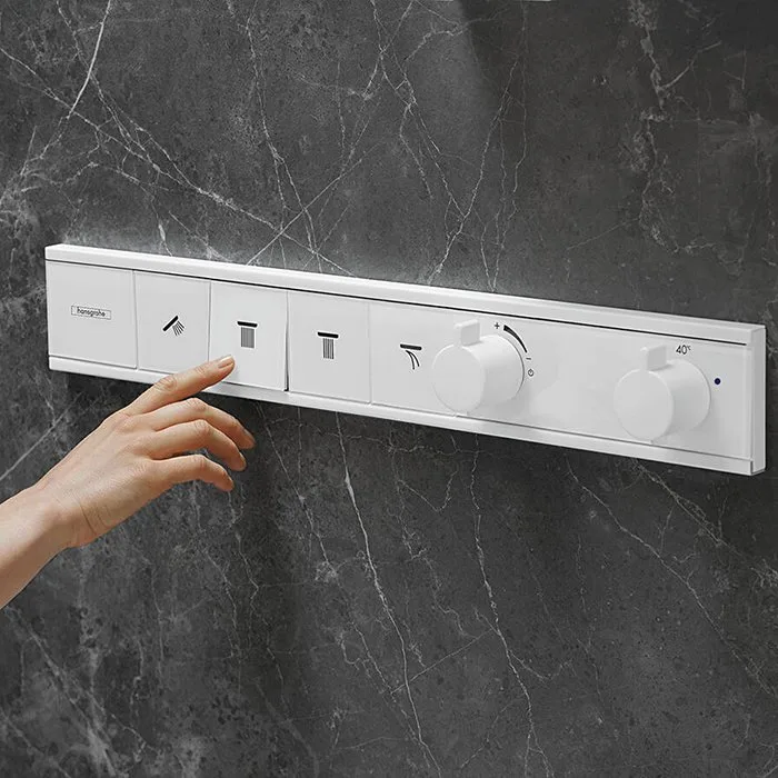Термостатический смеситель встраиваемый Hansgrohe RainSelect 15382700, для душа, белый матовый Sancos — официальный сайт
