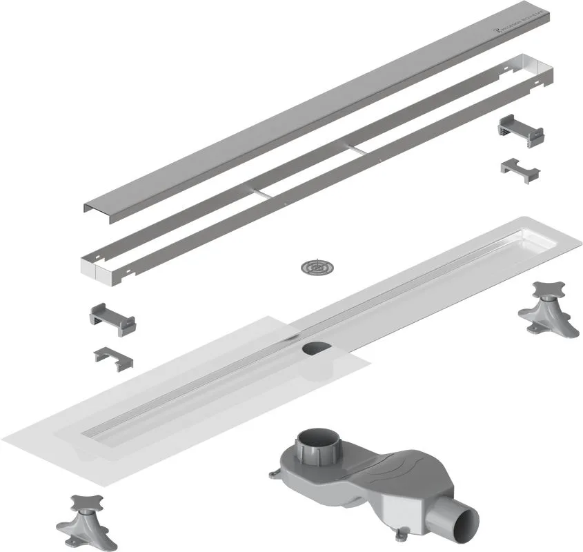Душевой трап (лоток) Boheme Premium Linear 80 см, хром Sancos — официальный сайт