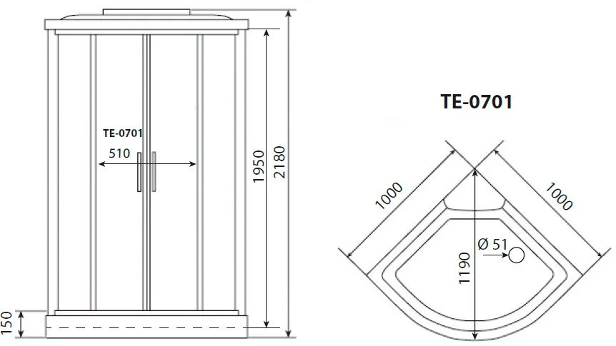Душевая кабина Timo Eco TE-0701P Sancos — официальный сайт