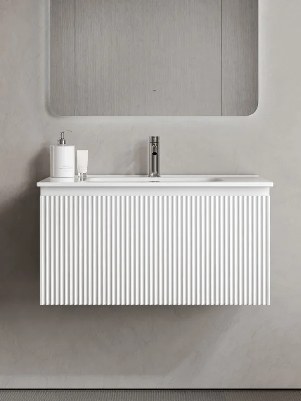 Тумба под раковину Sancos Snob R 1.0 80 подвесная Bianco (белый), SNR1.080W Sancos — официальный сайт