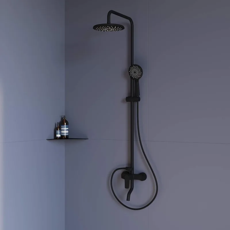 Душевая стойка RGW Shower Panels SP-25B, матовый черный Sancos — официальный сайт