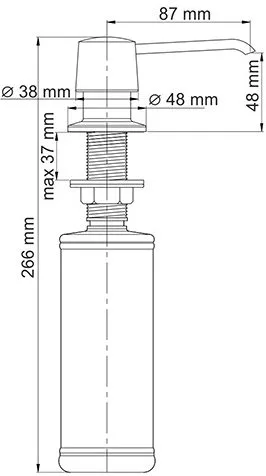 Дозатор для кухонной мойки Wasserkraft K-1799 Sancos — Оригинал