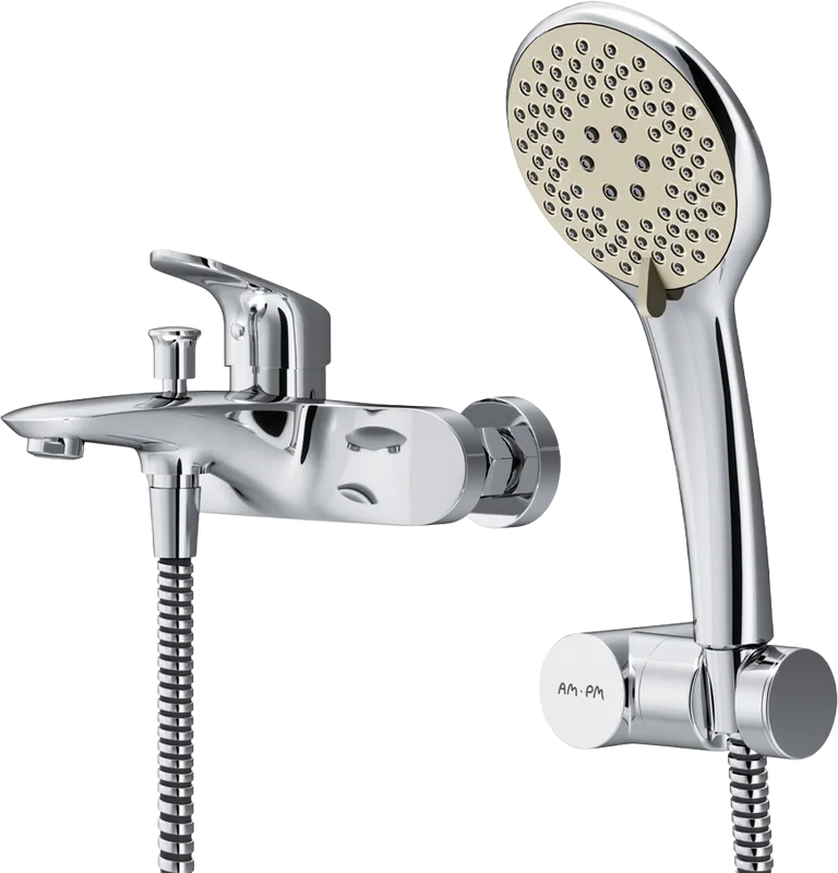 Смеситель для ванны с душем AM.PM Like F8015000, хром Sancos — официальный сайт