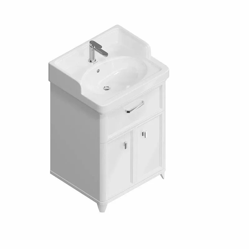 Тумба под раковину без столешницы KERAMA MARAZZI Pompei 60 напольная, с ящиком и дверцами, глянцевая Sancos — официальный сайт