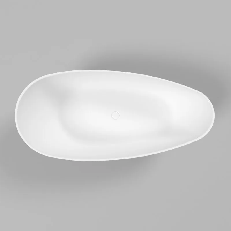 Ванна из искусственного камня WHITECROSS Spinel A 150x70 см, отдельностоящая, матовая белая, овальна Sancos — официальный сайт