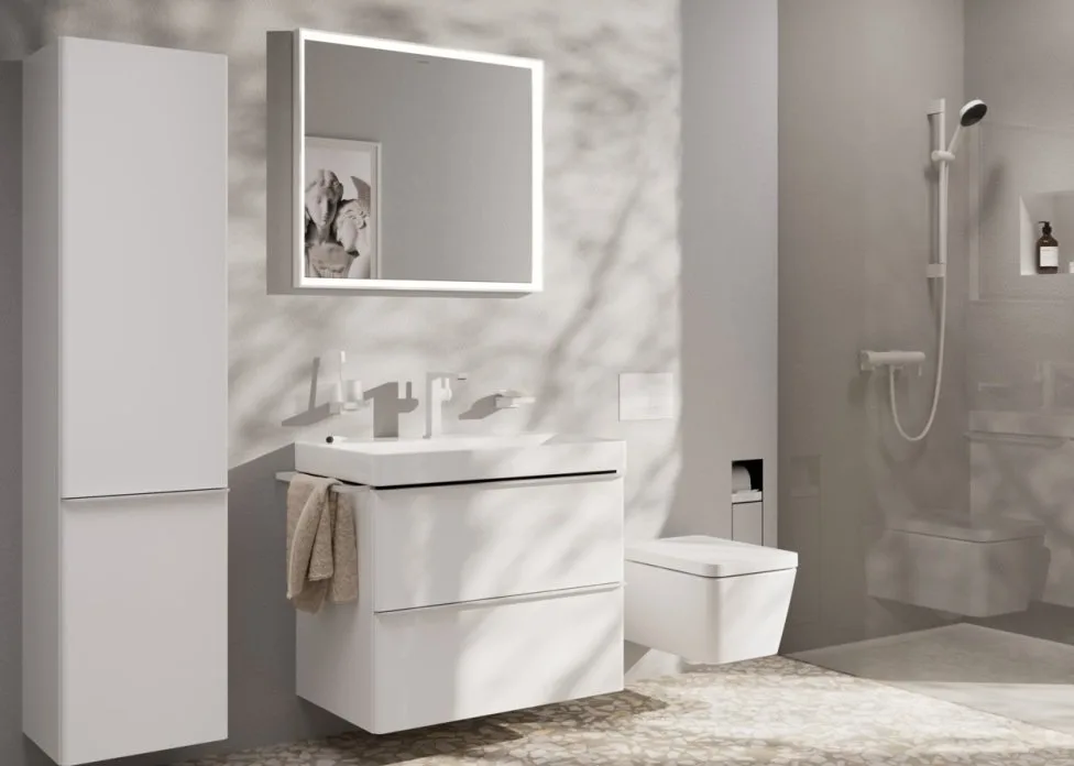 Смеситель для душа Hansgrohe Tecturis E 73620700 белый матовый Sancos — официальный сайт