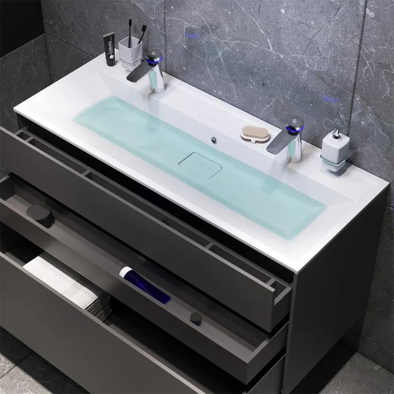 Тумба под раковину без столешницы AM.PM Inspire V2.0 120 графит матовый Sancos — официальный сайт