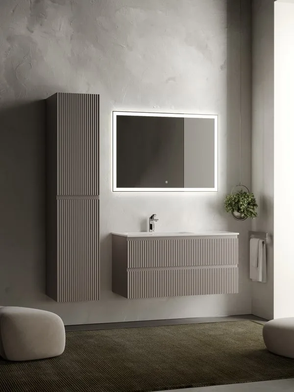 Тумба с раковиной Sancos Snob R 100 см, L, doha soft Sancos — официальный сайт