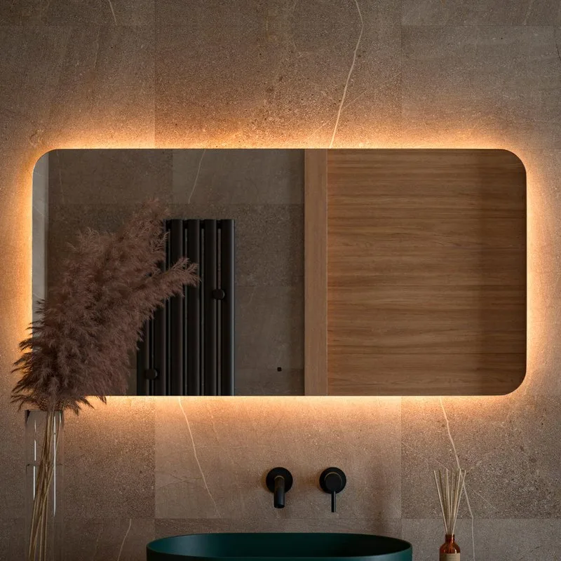Зеркало Defesto Opti DF 2818RH 120х60 с LED-подсветкой, 3000К, инфракрасный выключатель