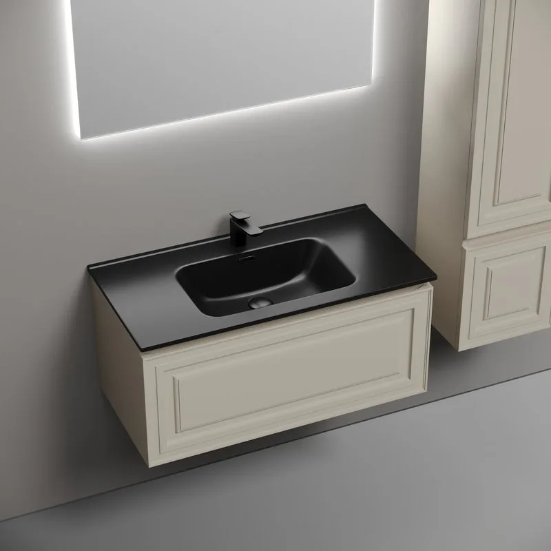 Тумба с раковиной Sancos Very 90 beige soft, раковина CN7002MB Sancos — официальный сайт